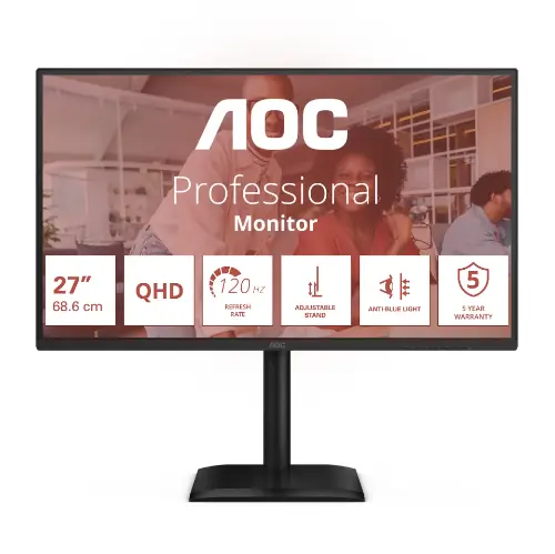 Picture of AOC 68,6cm (27") Q27E4U 16:09 HDMI+DP+USB black