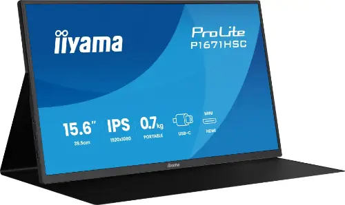 Picture of IIYAMA 39,5cm (15,6") P1671HSC-B1 16:9 mHDMI+2xUSB-C IPS