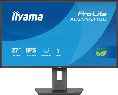 Picture of 68,6cm/27" (1920x1080) iiyama ProLite XB2792HSU-B1 16:9 IPS 3ms 100Hz HDMI DisplayPort USB VESA Speaker Pivot Black