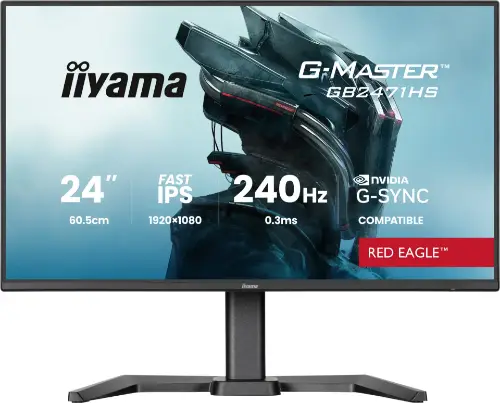 Picture of 60,5 cm/23,8? (1920×1080) iiyama G-Master GB2471HSU-B1 16:9 FHD Fast IPS 0,3 ms 240 Hz HDMI DisplayPort VESA Black