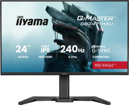 Picture of 60,5 cm/23,8? (1920×1080) iiyama GB2471HSU-B1 16:9 FHD Fast IPS 0,3ms (MPRT) 240 Hz HDMI 2×DisplayPort USB-C VESA 100×100 Black