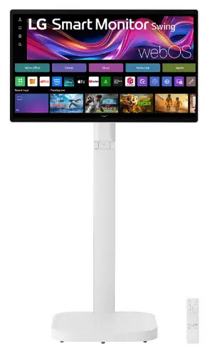 Picture of 80,0 cm/31,5" (3840×2160) LG 32U889SA-W 16:9 IPS 5 ms 60Hz USB-C (65W) ×3 HDMI ×2 Touchscreen Rollenständer White