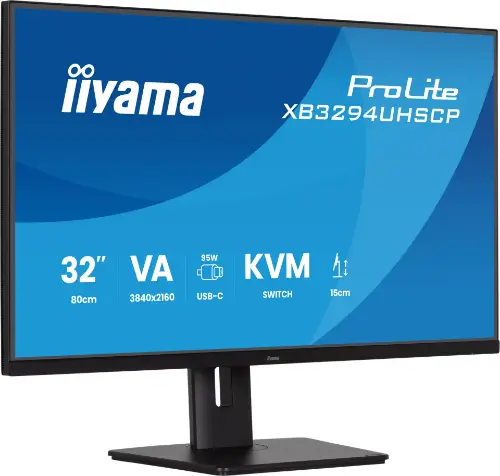 Picture of IIYAMA 80,0cm (32") XB3294UHSCP-B1 16:9 2xHDMI+DP+2xUSB-C