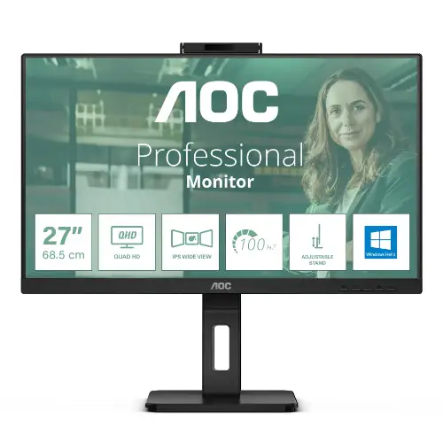 Picture of AOC 68.6cm (27") Q27P3CW 16:09 HDMI+DP+USB-C IPS WebCam retail