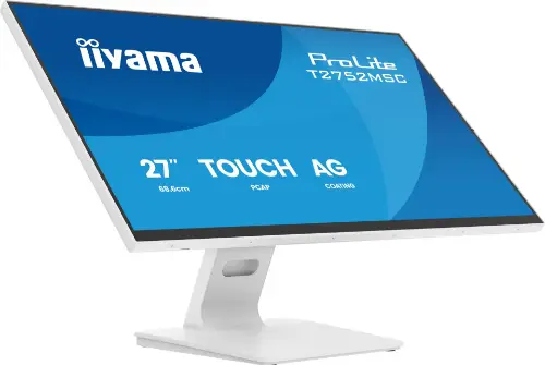 Picture of 68,6 cm/27" (1920x1080) iiyama ProLite T2752MSC-W1AG 16:9 IPS 5 ms Touch10pt HDMI DisplayPort USB-Hub Speakers VESA White