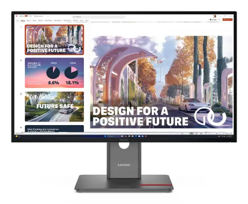 Picture of 68,6cm/27" (2560x1440) Lenovo ThinkVision P27QD-40 16:9 WQHD IPS 4ms 120Hz HDMI DisplayPort USB-C USB LAN VESA KVM