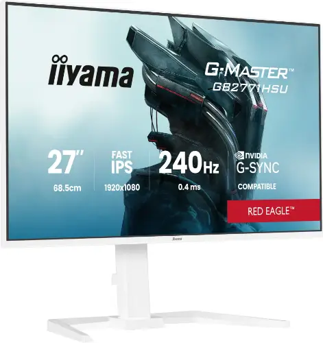 Picture of iiyama G-MASTER Red Eagle™ GB2771HSU-W1 Gaming-Monitor 68,6 cm (27") weiß