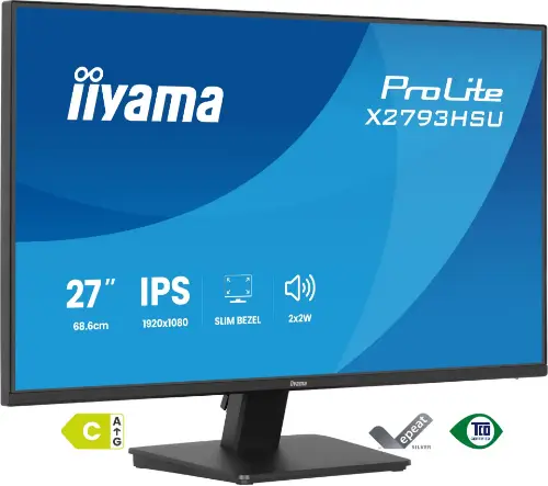 Picture of iiyama ProLite X2793HSU-B1 Monitor 68,5 cm (27") mattschwarz