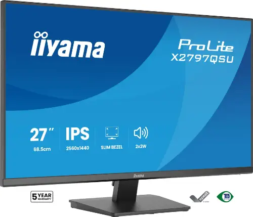 Picture of iiyama ProLite X2797QSU-B1 Monitor 68,6 cm (27") mattschwarz