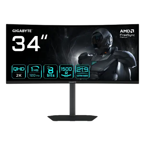 Picture of GIGABYTE GS34WQCA Curved Gaming Monitor 86,4 cm (34 Zoll)