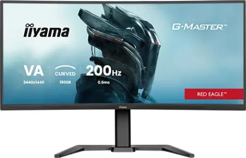 Picture of 86,0cm/34" (3440x1440) iiyama G-Master GCB3484WQSU-B2 21:9 UWQHD VA 0,6ms 200Hz HDMI DisplayPort USB VESA Speaker HDR Black