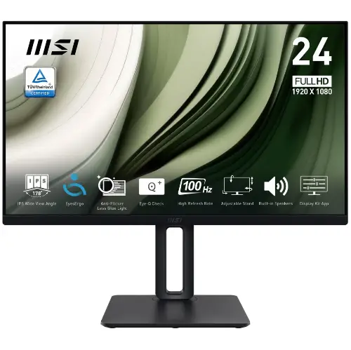 Picture of MSI PRO MP245PG Office Monitor - IPS Panel, 100Hz Höhenverstellbar (120mm)