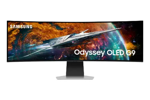 Picture of 124cm/49" (5120x1440) Samsung Odyssey OLED G9 S49CG954SU UWQHD 240Hz curved 0,03ms 2xUSB-C MiniDP MicroHDMI HDMI LS Silver