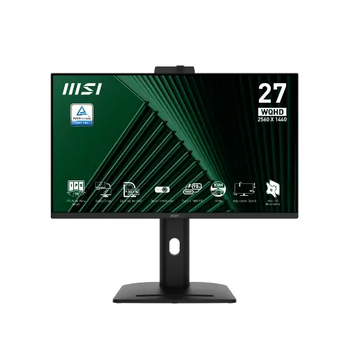 Picture of 68,6 cm (27") 2560 x 1440 Pixel MSI 9S6-3PC8CM-001 16:9 Wide Quad HD IPS 4 ms 100 Hz DisplayPort HDMI USB-Hub Pivot Height VESA Speaker