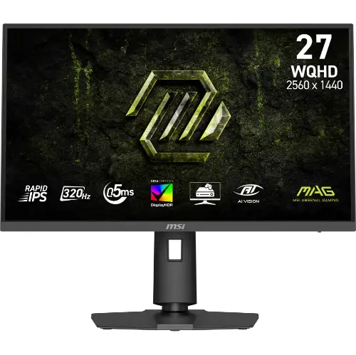 Picture of 68,6 cm (27") 2560 x 1440 Pixel MSI 9S6-3CE49H-077 16:9 Wide Quad HD Rapid IPS 0,5 ms 320 Hz HDR DisplayPort HDMI VESA