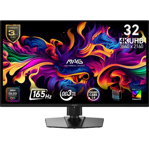 Picture of MSI MAG 322UP QD-OLED E16 - OLED Gaming - OLED Care 2.0 165Hz, 0,03ms GtG