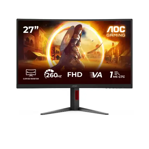 Picture of 68,6 cm (27") 1920 x 1080 Pixel AOC C27G4Z2 16:9 Full HD Fast VA 1 ms 260 Hz HDR DisplayPort HDMI Pivot Height VESA