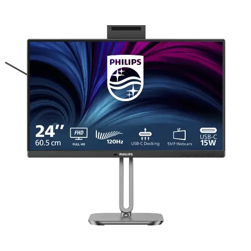 Picture of 60,5 cm (23.8") 1920 x 1080 Pixel Philips 24B2U4301H/00 16:9 Full HD IPS 4 ms 120 Hz DisplayPort HDMI USB-Hub Pivot Height VESA Speaker