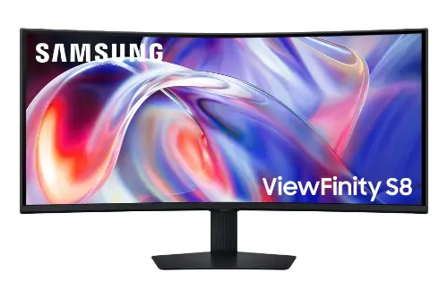 Picture of 101,6 cm (40") 5120 x 2160 Pixel SAMSUNG LS40H850TAUXEN 21:9 WUHD VA 4 ms 144 Hz HDR DisplayPort HDMI USB-Hub Height VESA Speaker