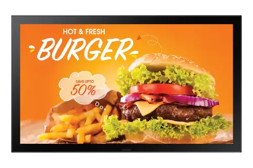 Picture of 61cm/24" (1920x1080) Samsung LH24OHBEBGBXEN 16:9 FHD IPS Outdoor 14ms 24/7 USB HDMI LAN 24%Haze Tizen Black