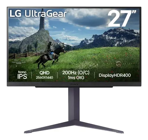 Picture of LG 27" 27GS85QX-B Ultragear Gaming WQHD HDMI DP IPS 16:9