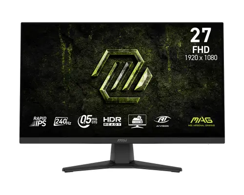 Picture of 68,6 cm (27") 1920 x 1080 Pixel MSI 9S6-3CE51T-011 16:9 Full HD Rapid IPS 0,5 ms 240 Hz HDR DisplayPort HDMI VESA