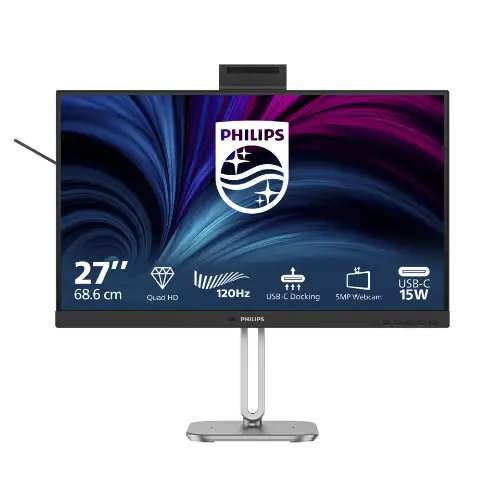 Picture of 68,6 cm (27") 2560 x 1440 Pixel Philips 27B2U4601H/00 16:9 Quad HD IPS 4 ms 120 Hz DisplayPort HDMI USB-Hub Pivot Height VESA Speaker