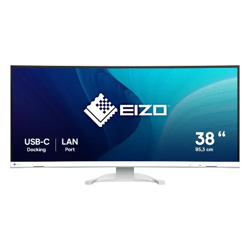 Picture of 95,2 cm (37.5") 3840 x 1600 Pixel Eizo EV3851X-WT 24:10 UltraWide Quad HD+ IPS 5 ms 60 Hz DisplayPort HDMI USB-Hub Height VESA Speaker