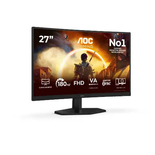 Picture of 68,6 cm (27") 1920 x 1080 Pixel AOC C27G42FE 16:9 Full HD VA 4 ms 180 Hz HDR DisplayPort HDMI VESA