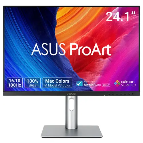 Picture of 61,2 cm (24.1") 1920 x 1200 Pixel ASUS 90LM05K1-B01K71 16:10 WUXGA IPS 5 ms 100 Hz HDR DisplayPort HDMI USB-Hub Pivot Height VESA Speaker
