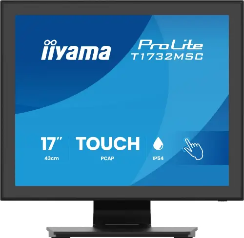 Picture of 43,2 cm (17") 1280 x 1024 Pixel iiyama T1732MSC-B2S 5:4 TN 5 ms DisplayPort VESA Speaker