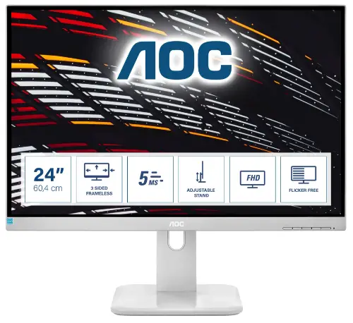 Picture of AOC 60.5cm (23.8") 24P1/GR 16:09 HDMI+DP+DVI+USB IPS Li.gr