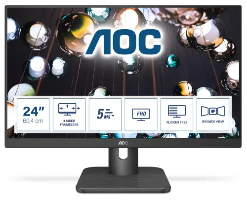 Picture of 60,5cm/23,8'' (1920x1080) AOC 24E1Q 16:9 5ms IPS HDMI VGA DisplayPort VESA Speaker Full HD Black