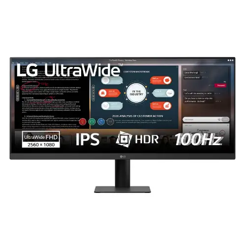 Picture of 73cm/29" (2560x1080) LG 29U511A-B 21:9 WFHD IPS 5ms 100Hz HDMI DisplayPort VESA HDR