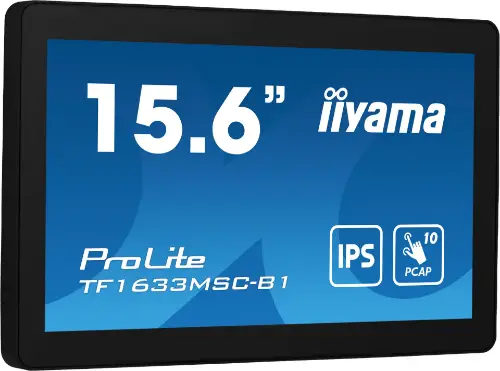 Picture of IIYAMA 39.5cm (15.6") TF1633MSC-B1 16:9 M-Touch HDMI+DP bl. retail