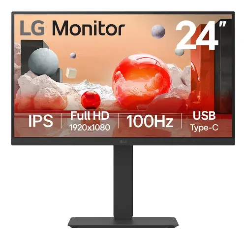 Picture of LG 24" 24BA750-B Full HD HDMI DP DaisyChain IPS Black 16:9