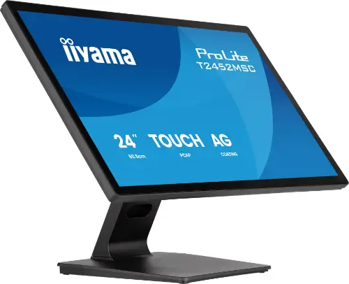 Picture of 60,5cm/24" (1920x1080) iiyama ProLite T2452MSC-B2AG 16:9 FHD IPS 5ms 120Hz HDMI DisplayPort USB VESA Speaker Touch Black