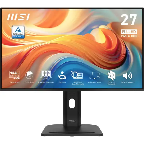 Picture of MSI PRO MP275PG E14 Office Monitor - IPS Panel, 144Hz Höhenverstellbar (130mm)