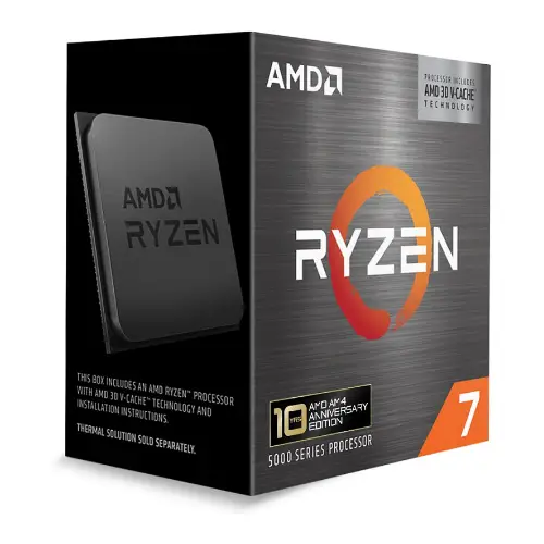 Picture of AMD AM4 Ryzen 7 5800X3D 10th Anniversary Edition 8xCore 16xThreads 4,5GHz 100MB 105W