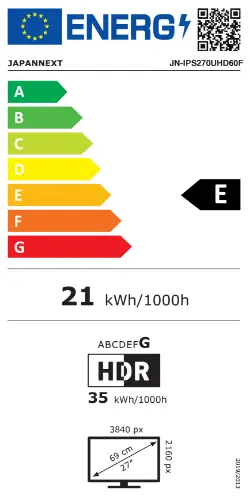 Picture of JapanNext 4K UHD Monitor 68,6cm (27")