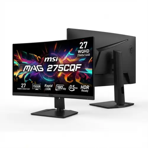 Picture of 68,58cm/27" (2560x1440) MSI MAG 275CQF E18 16:9 Curved RapidVA 0,5ms 180Hz 2xHDMI DisplayPort HDR Ready Black