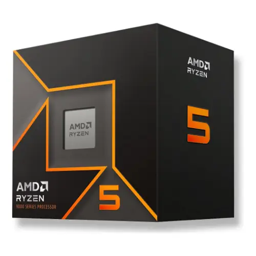 Picture of AMD Ryzen 5 9600 5.2GHz AM5 6C/12T 65W 38MB Processor with Wraith Stealth Cooler Box