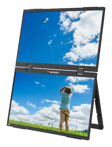 Picture of Verbatim Portable Monitor 15,6" FHD Dual Monitor Essentials