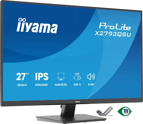 Picture of IIYAMA 68.6cm (27") X2793QSU-B1 16:9 HDMI+DP+2xUSB IPS