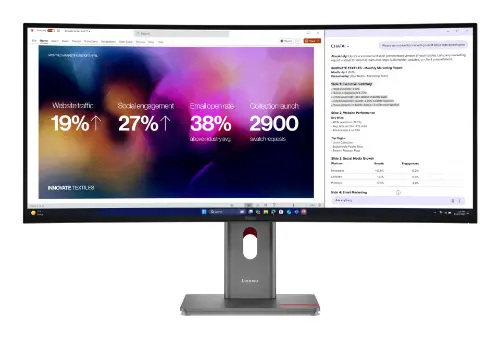 Picture of Lenovo ThinkVision P40WD-40 (40") WUHD HDMI/DP/USB-C/DOC