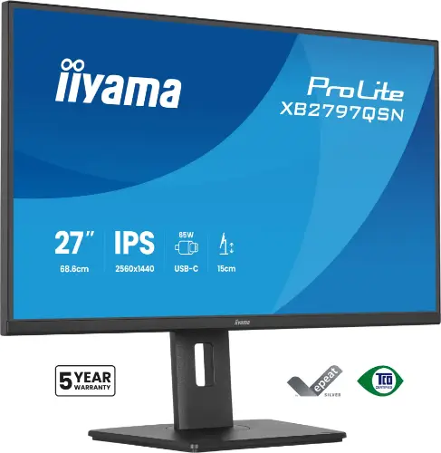 Picture of IIYAMA 68.6cm (27") XB2797QSN-B1 16:9 HDMI+DP+USB-C IPS