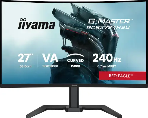 Picture of 68,6cm/27" (1920x1080) iiyama G-Master GCB2784HSU-B1 16:9 FHD VA 0,7ms 240Hz HDMI DisplayPort USB VESA Speaker HDR Black