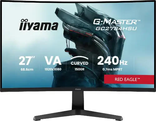 Picture of 68,6cm/27" (1920x1080) iiyama G-Master GC2784HSU-B1 16:9 FHD VA 0,7ms 240Hz HDMI DisplayPort USB VESA Speaker HDR Black
