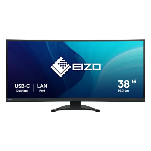 Picture of 95,2 cm (37.5") 3840 x 1600 Pixel Eizo EV3851X-BK 24:10 UltraWide Quad HD+ IPS 5 ms 60 Hz DisplayPort HDMI USB-Hub Height VESA Speaker