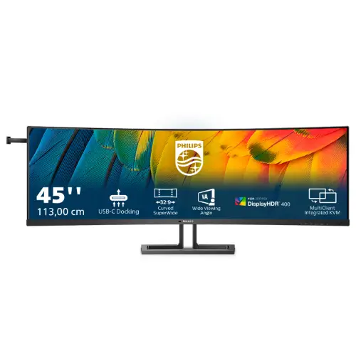 Picture of Philips 113.0cm(44.5") 45B1U6900C 32:9 2xHDMI+DP+USB-C Curv. retail